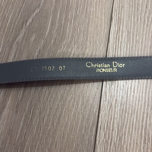 VINTAGE CHRISTIAN DIOR leather belt - Picture 6 of 8